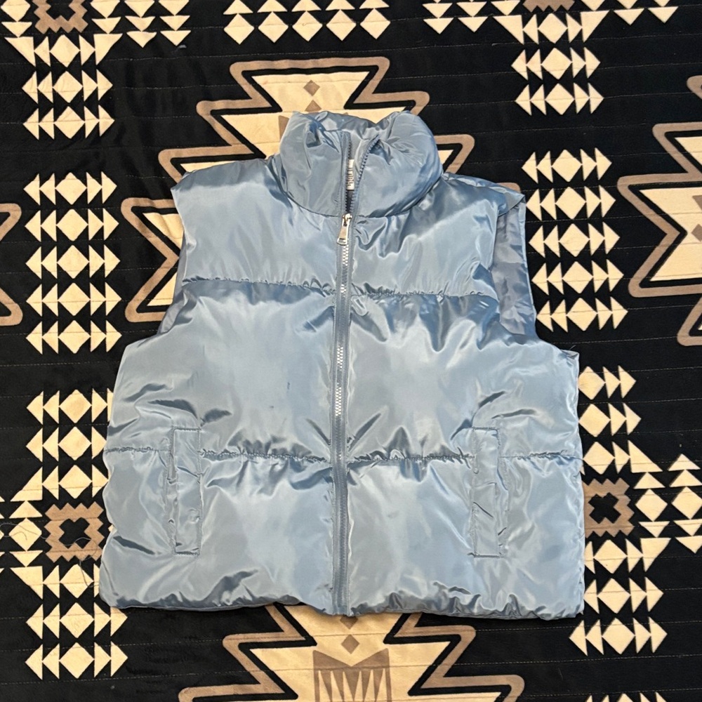 Light Blue Puffer Vest